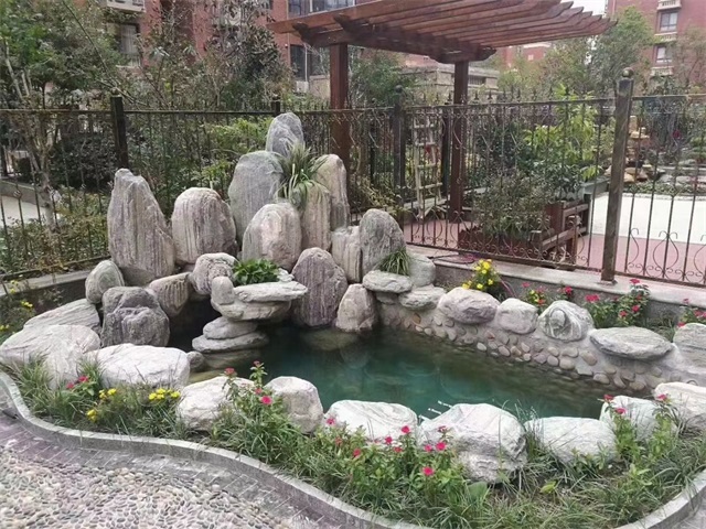 阳谷家庭庭院水景设计